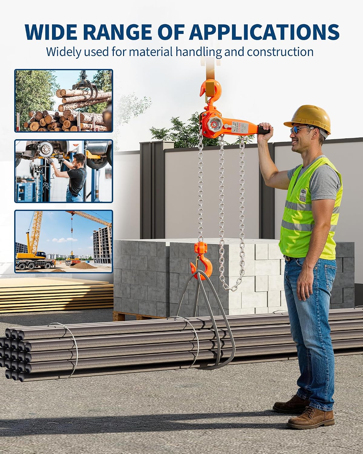 Manual Lever Chain Hoist with  - Farming Jobs review and price