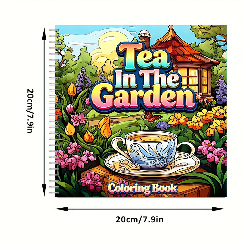 Tea In The Gardens Coloring Bo - Farming And Agriculture review and price